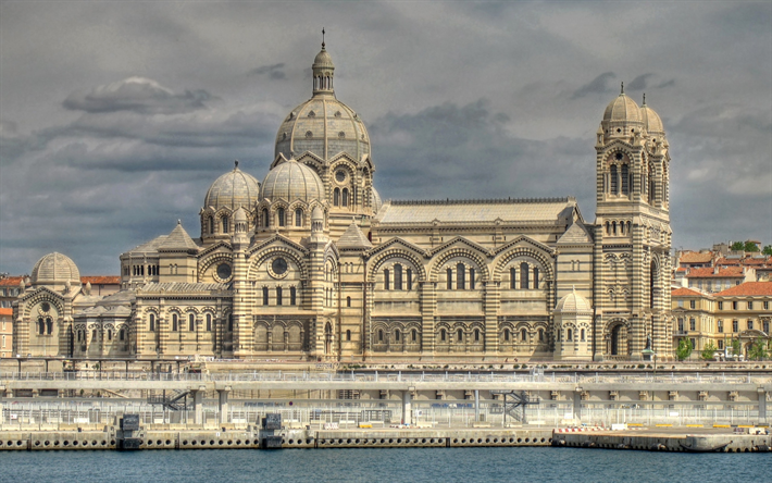 Marseille Cathedral, Roman Catholic cathedral, Marseille, Landmark, Cathedral, France