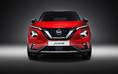 Nissan Juke, 2020, front view, new headlights, exterior, compact crossover, new red Juke, japanese cars, Nissan
