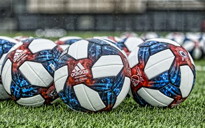 MLS 2019 official match ball, Adidas Nativo Questra, football pitch, soccer balls, MLS, USA