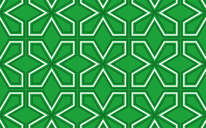 green pattern texture, seamless texture, texture with ornament, retro texture, green retro background