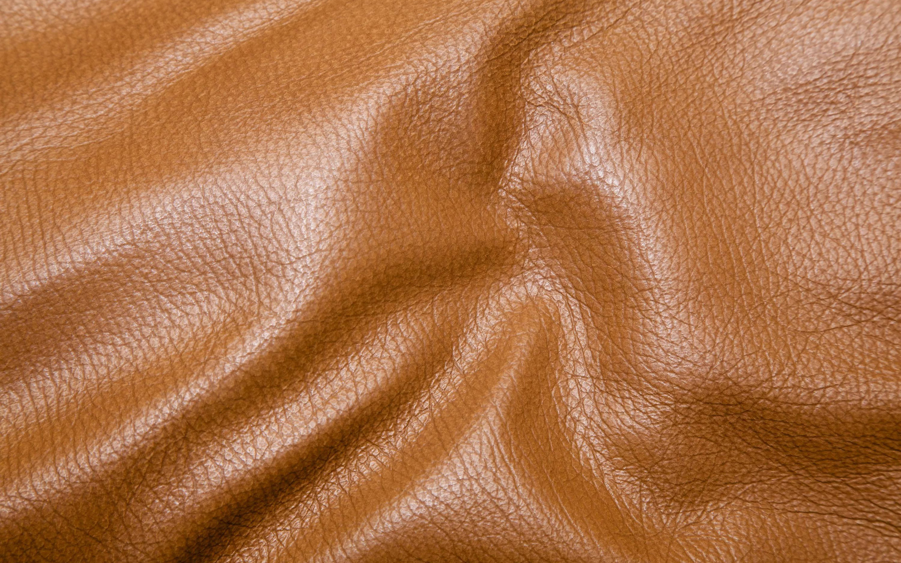 Download wallpapers brown leather texture, leather ...