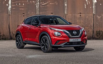 2020, Nissan Juke, front view, exterior, red crossover, black roof, new red Juke, japanese cars, Nissan