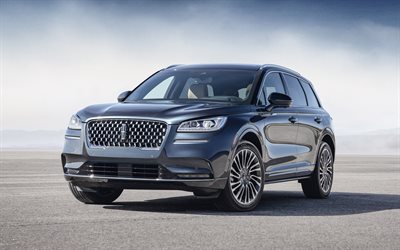 Lincoln Corsair, 2020, exterior, front view, luxury crossover, new blue Corsair, american cars, Lincoln
