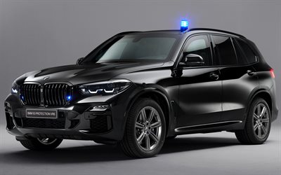 BMW X5 Protection VR6, police cars, 2019 cars, SUVs, armored cars, 2019 BMW X5, german cars, BMW