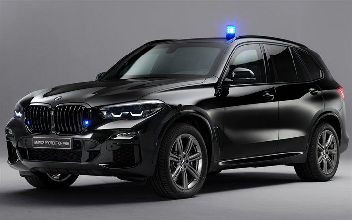 BMW X5 Protection VR6, voitures de police, en 2019, les voitures, les v&#233;hicules utilitaires sport, v&#233;hicules blind&#233;s, 2019 BMW X5, voitures allemandes, BMW