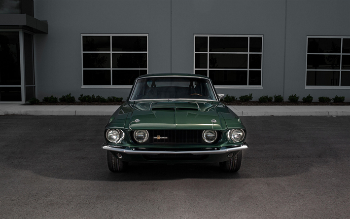 フォードマスタング, 1967, 外観, レトロ車, 筋車, シェルビGT350, アメリカのクラシック車, フォード