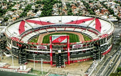 River Plate Stadium, panorama, Estadio Monumental Antonio Vespucio Liberti, aerial view, El Monumental, Estadio Monumental de Nunez, Buenos Aires, Argentina, Argentine stadiums