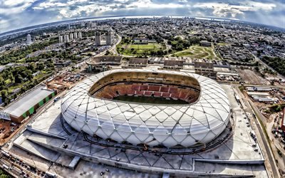 Amazon Arena, aerial view, football stadium, HDR, soccer, Amazonia, Manaus, Amazonas, Brazil