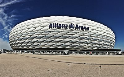 Allianz Arena, German football stadium, Munich, Germany, FC Bayern Munich Stadium, exterior, Bayern Munich