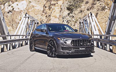 Maserati Levante, 2019, Rusnak, black sports SUV, tuning Levante, Italian crossovers, Maserati
