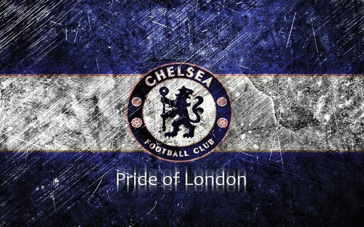 Chelsea, Premier League, London, metal texture, England, football, English football championship