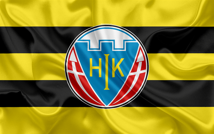 Hobro fc, FC, 4K, Danish football club, emblem, logo, Danish Super League, football, Hobro, Denmark, silk texture