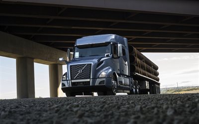Volvo VNL 740, 4k, 2018 camiones, nuevos VNL, carretera, Volvo, camiones