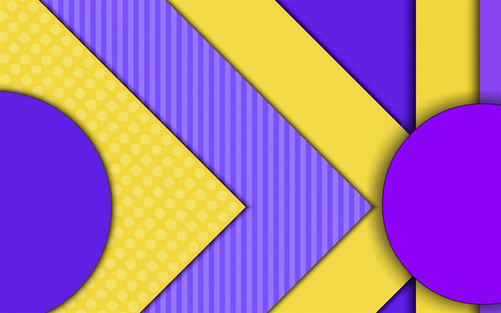 strips, violet lines, yellow lines, material design, geometry, abstract material, art