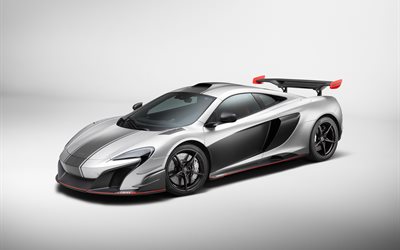 McLaren MSO R, 2017, silver sport bil, racing bilar, Brittiska bilar, McLaren
