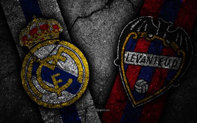 Real Madrid contro il Levante, Rotondo 9, LaLiga, la Spagna, il calcio, il Levante FC, Real Madrid FC, calcio, squadra di calcio spagnola