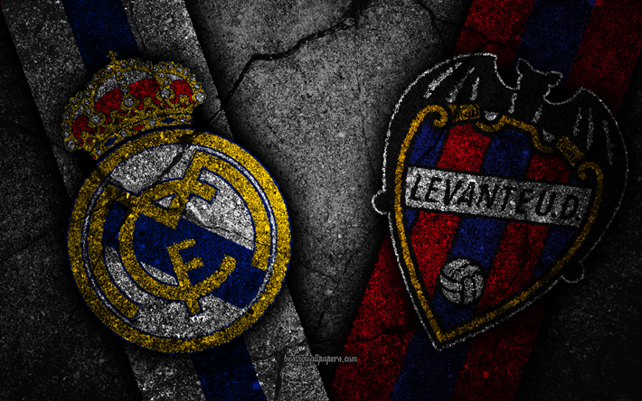 9 Real Madrid vs Levante, Yuvarlak, LaLiga, İspanya, futbol, Levante FC, Real Madrid FC, İspanyol Futbol Kul&#252;b&#252;