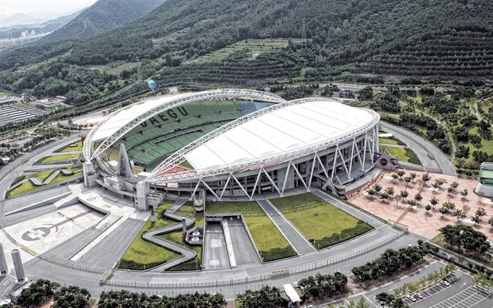 Daegu Stadium, Blue Arc, Daegu World Cup Stadium, South Korean stadium, Daegu, South Korea, Daegu FC stadium
