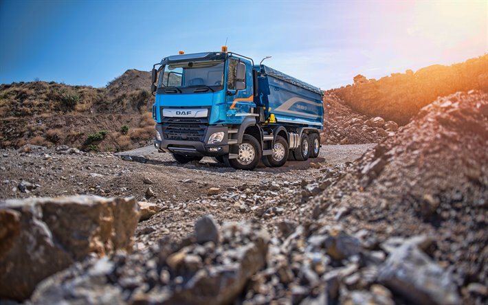 DAF CF 480, 4k, carreira, 2019 caminh&#245;es, o transporte de carga, 2019 DAF CF, Caminh&#227;o, DAF, HDR