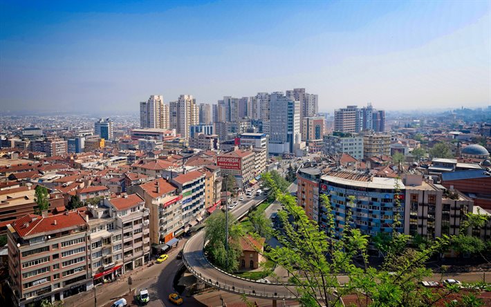 Bursa, evler, binalar, sokaklar, Bursa şehir manzarası, Bursa panoraması, T&#252;rkiye