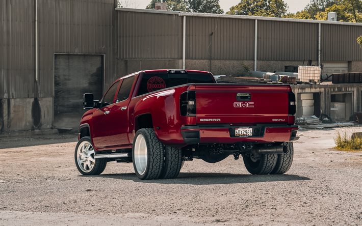 GMC Sierra 3500HD, 2020, camionnette rouge, ext&#233;rieur, r&#233;glage 3500HD, voitures am&#233;ricaines, GMC