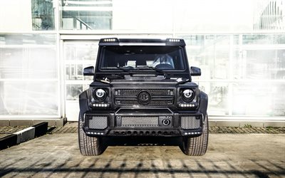 Mercedes-Benz G65 AMG, 2017, Carbon Pro, 4k, front view, tuning G65, Brabus, German cars, Mercedes