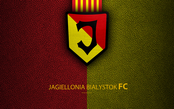 Download wallpapers Jagiellonia FC, 4k, football, emblem ...