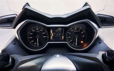 ياماها x-max 400, لوحة القيادة, 4k, 2018 الدراجات, سكوتر, ياماها