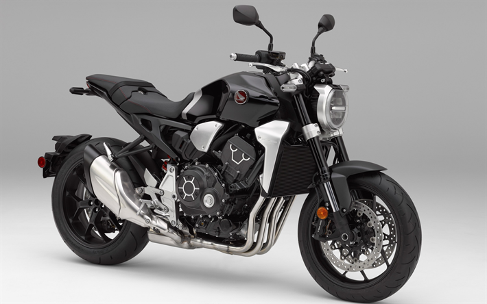 Honda CB1000R, 2018, black cool motorcycle, Japanese motorcycles, Honda