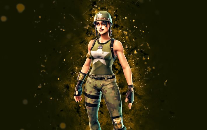 Munitions Expert, 4k, gr&#246;na neonljus, Fortnite Battle Royale, Fortnite-karakt&#228;rer, Munitions Expert Skin, Fortnite, Munitions Expert Fortnite