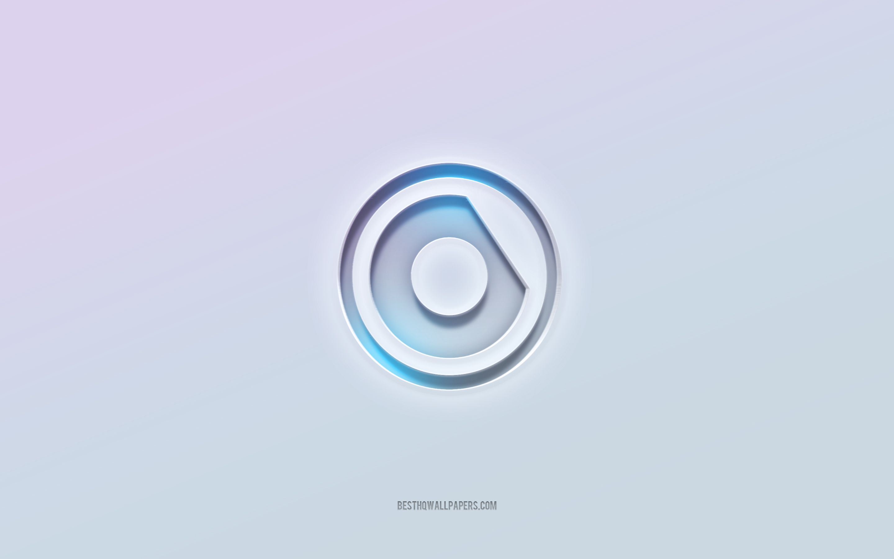 Nicky Romero logo, cut out 3d text, white background, Nicky Romero 3d logo, Nicky Romero emblem, Nicky Romero, embossed logo, Nicky Romero 3d emblem