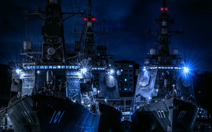 USS Gridley, DDG-101, USA:s flotta, amerikansk jagare, JS Atago, DDG-177, JMSDF, japansk jagare, Japan Maritime Self-Defense Force, Arleigh Burke-klass jagare