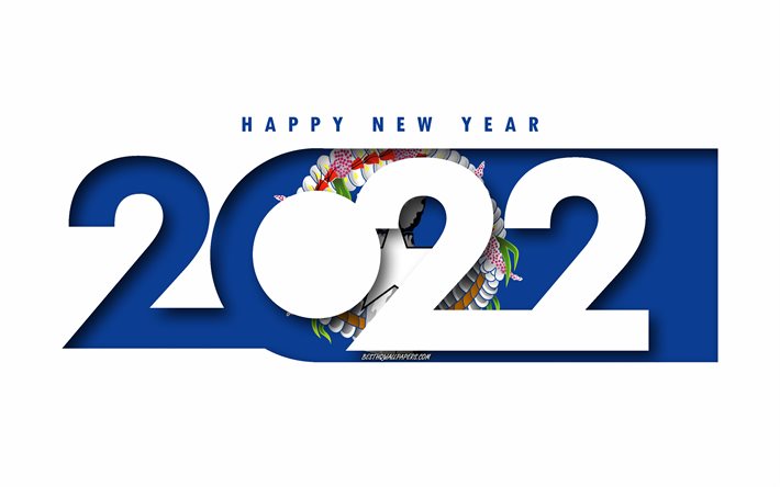 Hyv&#228;&#228; uutta vuotta 2022 Pohjois-Mariaanit, valkoinen tausta, Pohjois-Mariaanit 2022, Pohjois-Mariaanit 2022 Uusi vuosi, 2022 konseptit, Pohjois-Mariaanit, Pohjois-Mariaanien lippu