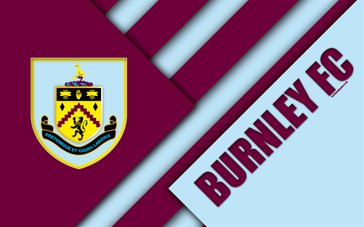 Download Wallpapers Burnley Fc Logo 4k Material Design Purple Blue Abstraction Football Burnley Lancashire England United Kingdom Premier League English Football Club For Desktop Free Pictures For Desktop Free