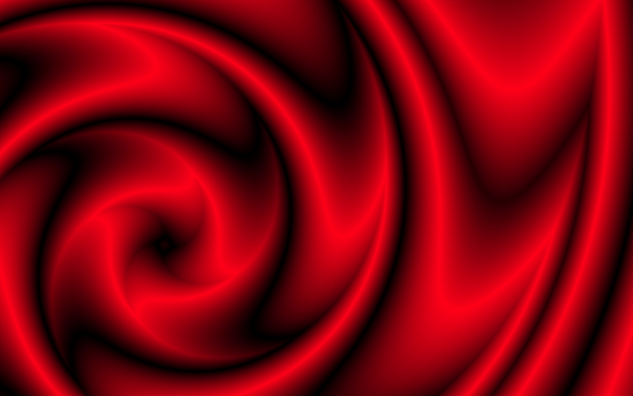 des cercles, des anneaux, des vortex, de soie rouge, cr&#233;atif