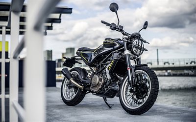 4k, Husqvarna 401 Svartpilen, 2018 motos, moto gp, superbikes, Husqvarna