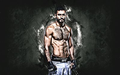 Antonio Arroyo, american fighter, UFC, portrait, white stone background, Ultimate Fighting Championship