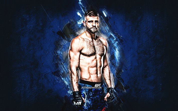 Calvin Kattar, american fighter, UFC, bl&#229; sten bakgrund, USA, Ultimate Fighting Championship