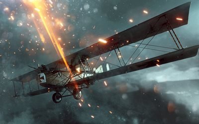 Battlefield 1 Apocalypse, 4k, 2018 games, Battlefield, Luftwaffe