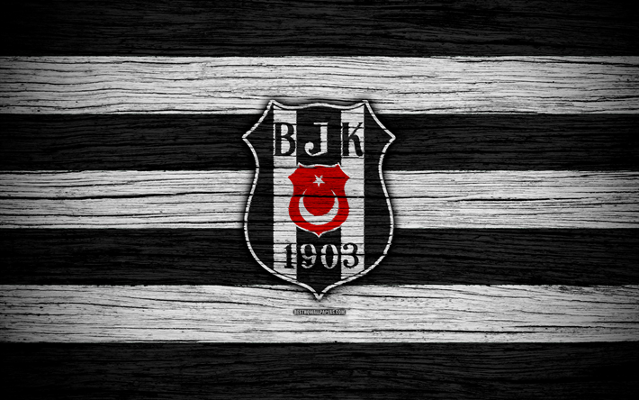 Beşiktaş, 4k, T&#252;rkiye, ahşap doku, S&#252;per Lig, futbol, futbol kul&#252;b&#252;, FC Beşiktaş, sanat, Beşiktaş JK, Beşiktaş FC