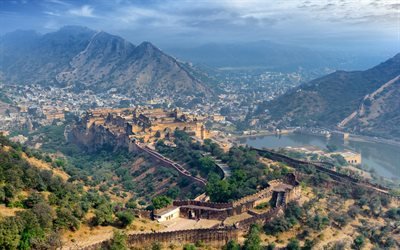 Amer Fort, Jaipur, Hindistan yerler, Rajasthan, Hindistan
