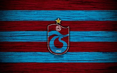 Trabzonspor, 4k, トルコ, 木肌, スーパー Lig, サッカー, サッカークラブ, FC Trabzonspor, 美術, Trabzonspor FC