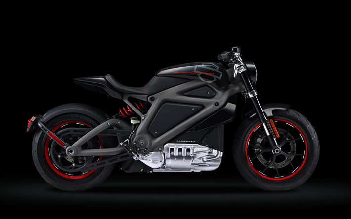4k, Harley-Davidson Livewire, vista laterale, 2018 moto, superbike, moto Elettriche, Harley-Davidson