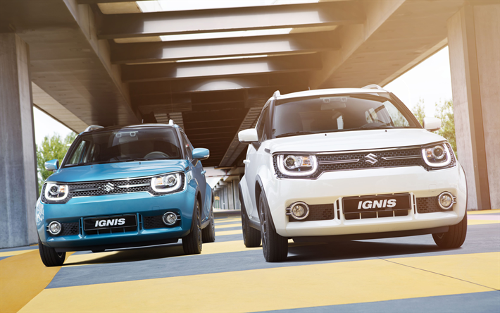 Download wallpapers Suzuki Ignis, 4k, street, 2018 cars, compact cars ...