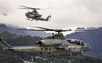 Bell AH-1Z Viper, attack helicopters, combat aircraft, AH-1Z Viper, US Army, Bell