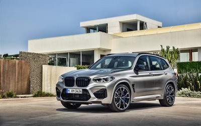 BMW X3 M, 4k, cruzamentos, 2019 carros, ajuste, M-sport, 2019 BMW X3, carros alemães, BMW
