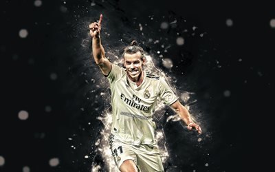 Gareth Bale, 4k, Real Madrid FC, gallese calciatori, stelle del calcio, goal, calcio, Gareth Frank Bale, La Liga, Galacticos, Spagna