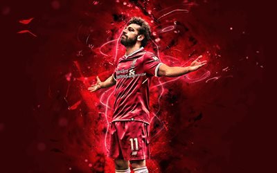 Mohamed Salah, objectif, CFT, l&#39;Angleterre, l&#39;&#233;gyptien footballeurs, Liverpool FC, fan art, Salah, Premier League, Mohamed Salah art, crative, Mo Salah, de but, de soccer, de n&#233;ons, Salah Liverpool