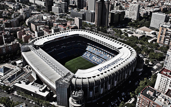 Santiago Bernabeu, Madrid, Spain, Real Madrid Stadium, Spanish Football Stadium, Cityscape, La Liga, Stadiums, Football