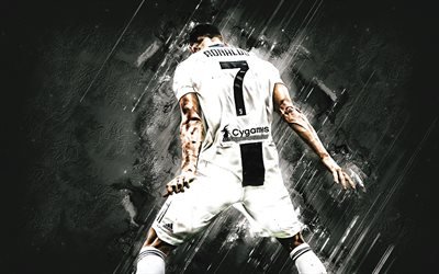 Cristiano Ronaldo, Portuguese football player, Juventus FC, goal, traditional celebration, CR7, striker, Serie A, Italy, football